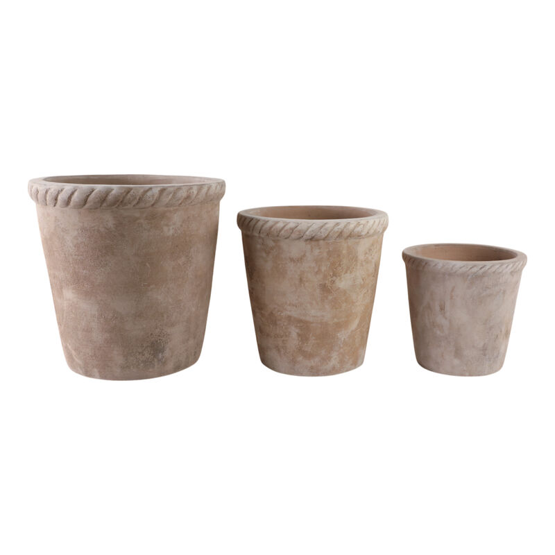 S/3 Terracotta Planters image number 0