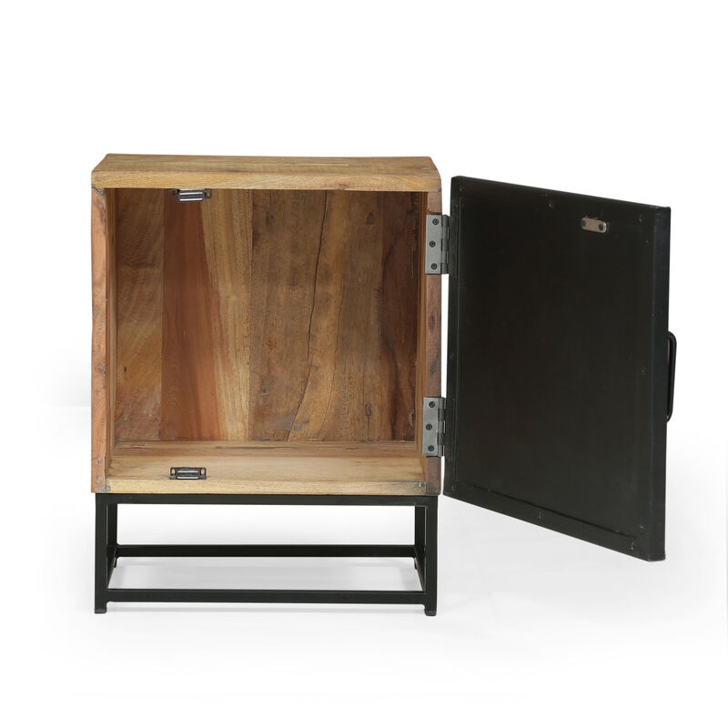 Streamdale Nightstand: Handcrafted Charm With Ample Storage