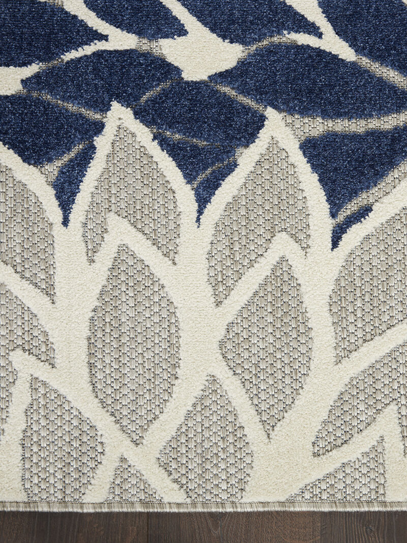 Aloha ALH05 Ivory/Navy 6' x 9' Rug