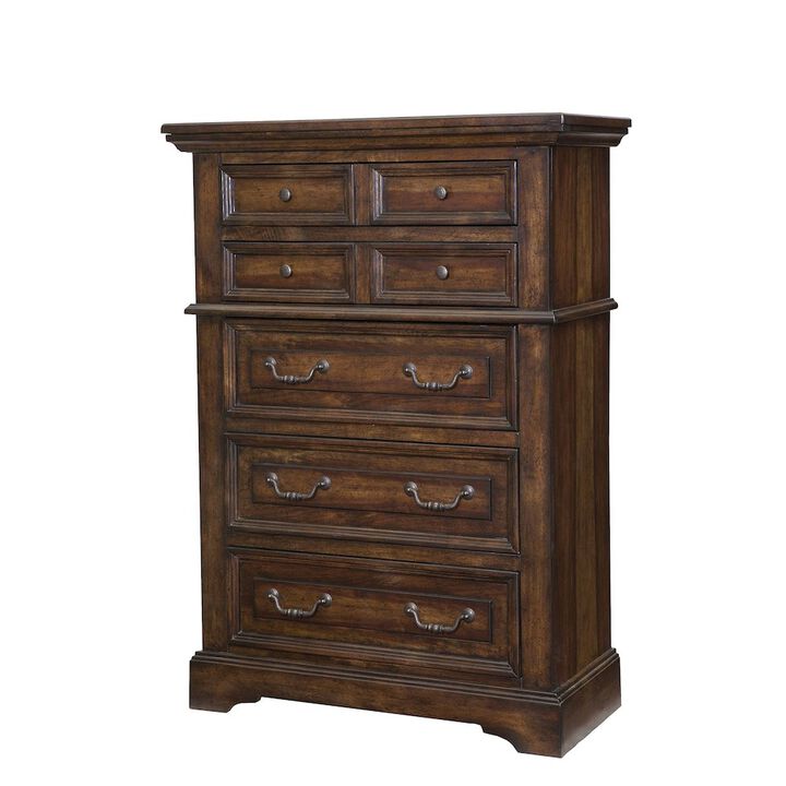 American Woodcrafters Stonebrook 5-Drawer Chest - Tobacco