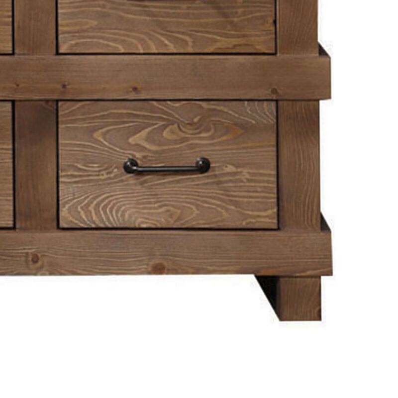 Capacious Wooden Dresser, Antique Oak