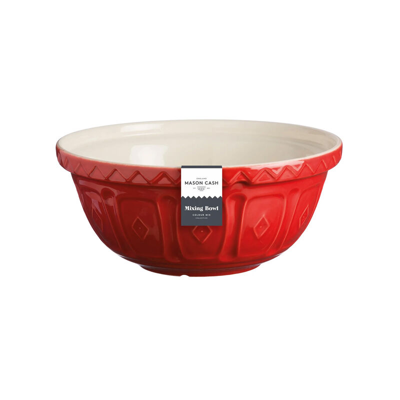 Mason Cash Color Mix Red Size 18 Mixing Bowl, 2.85 Quart