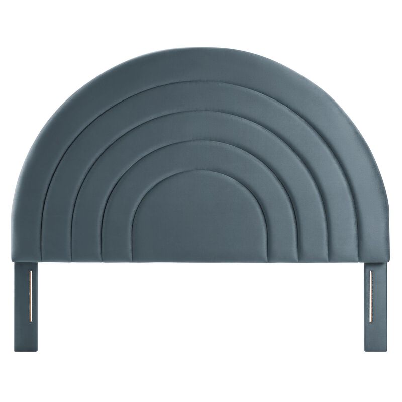 Solana Arched Performance Velvet Queen Headboard image number 0