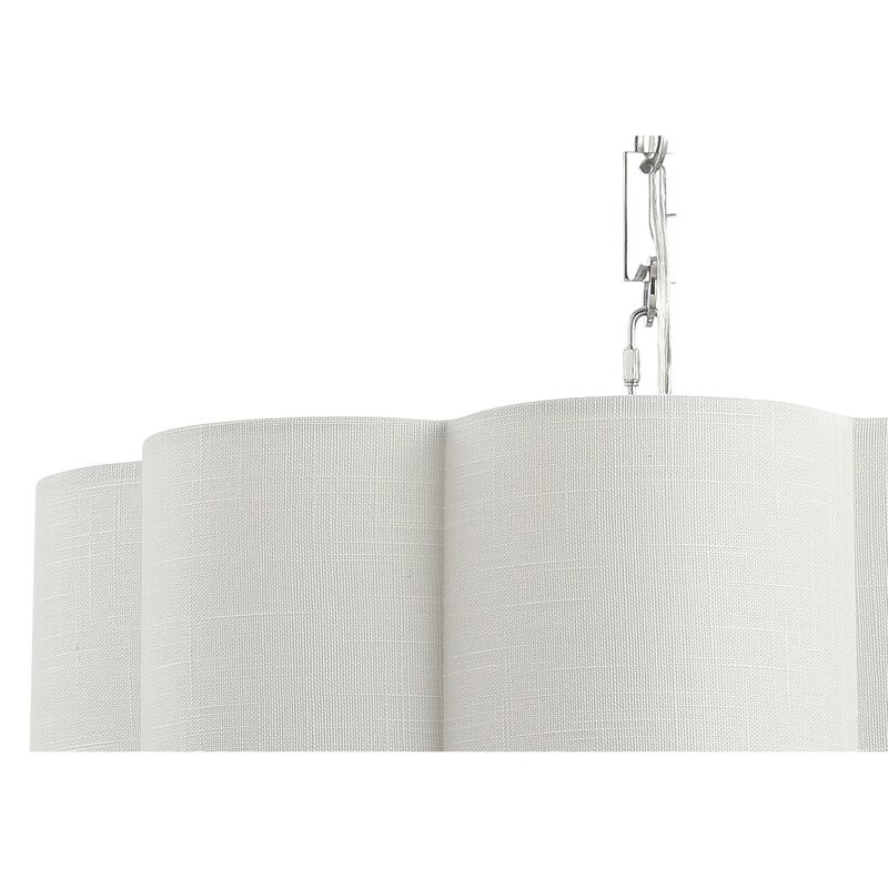 Coquille Adjustable Scalloped Shade Metal LED Pendant