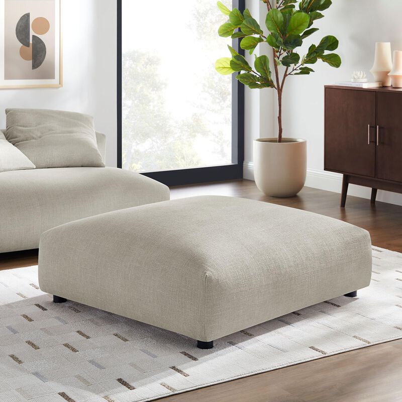 Solace Modular Upholstered Fabric Ottoman image number 1