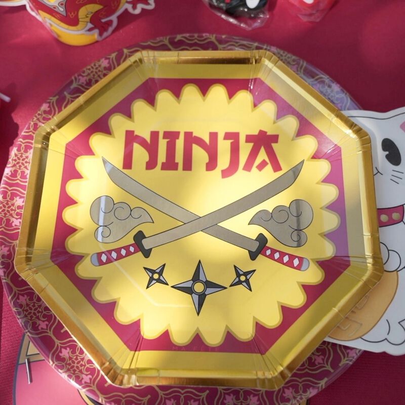 Ma Fete Ninja Paper Dinner Plates 9" (8)