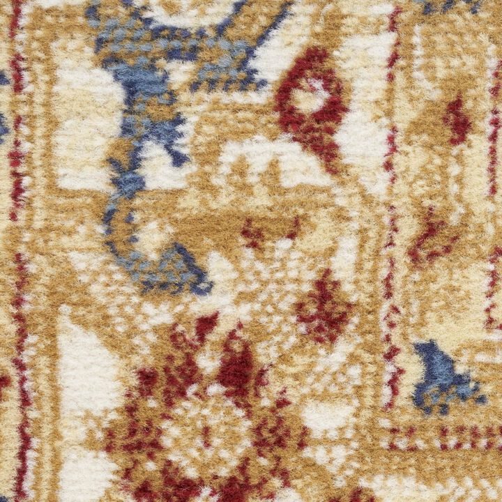 HomeRoots Medallion Distressed Runner Rug