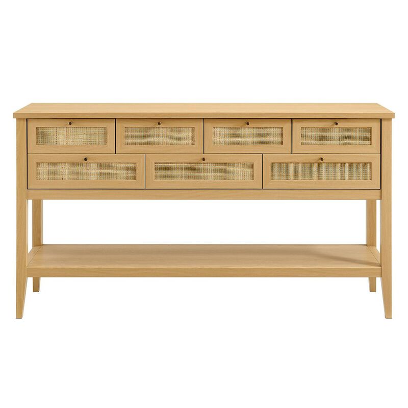 Soma 62 Inch Rattan Console Table image number 4