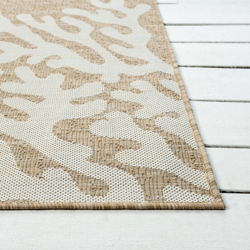 LR Home Captiva Durable Performance Area Rug Outdoor