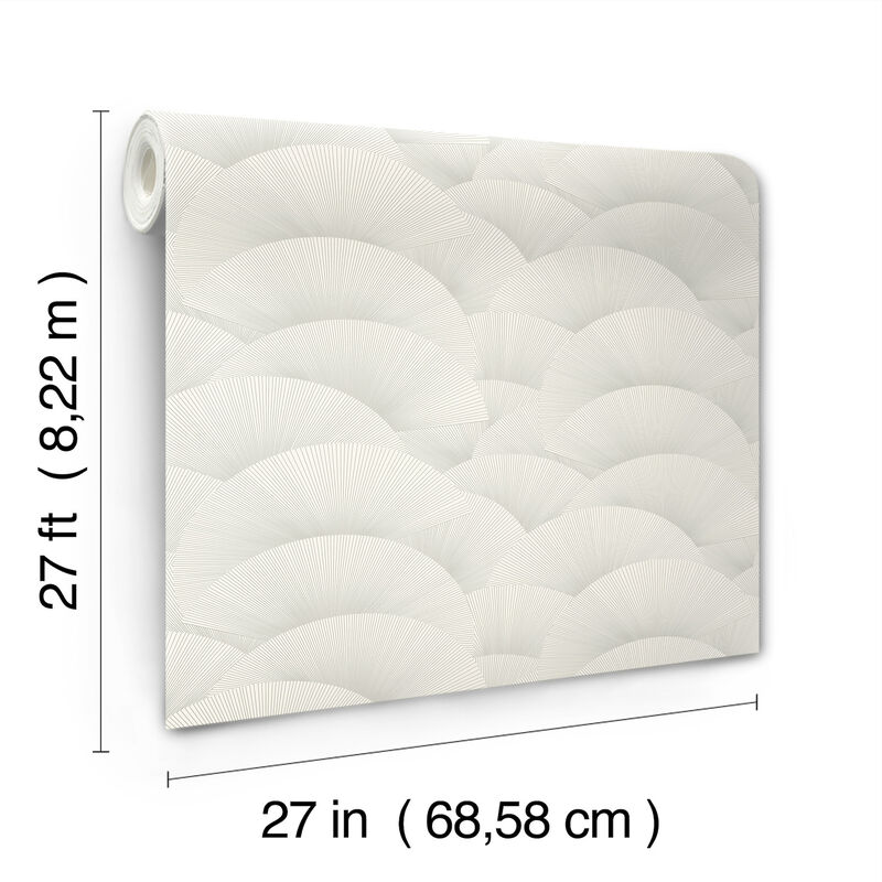 Morning Shell White Wallpaper (Set of 2) image number 2