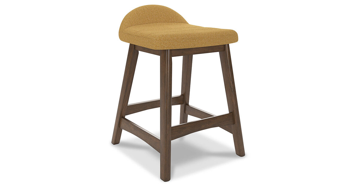 Lyncott Upholstered Counter Height Bar Stool (Set of 2)