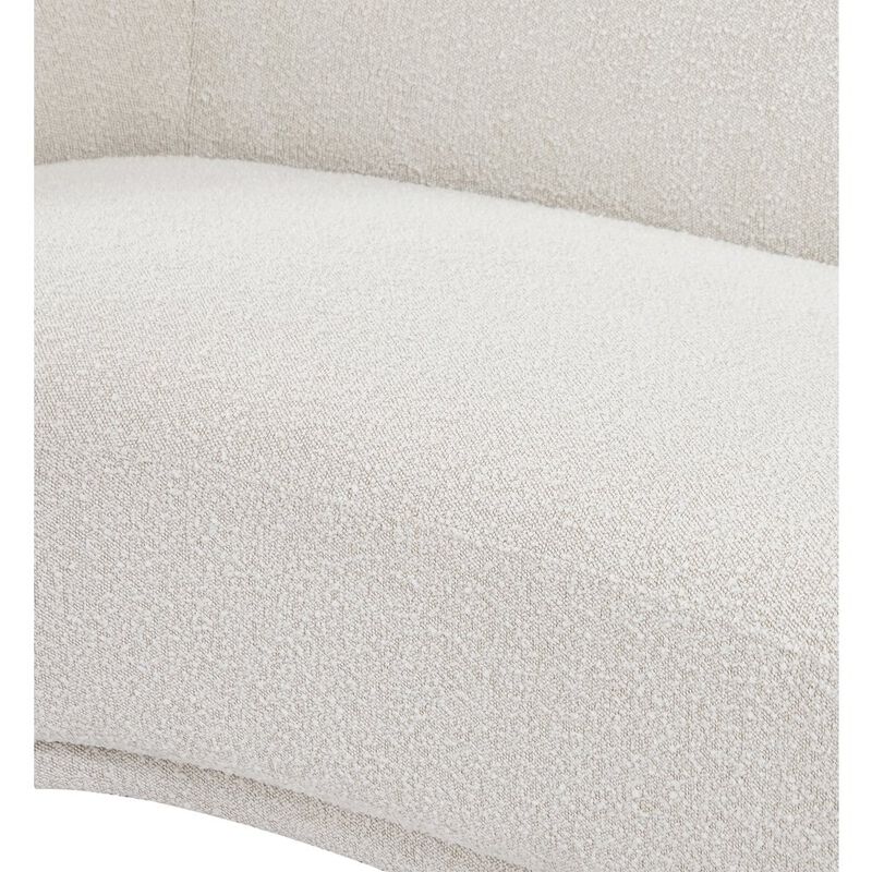 Meridian Furniture Hyde Cream Boucle Fabric Chair