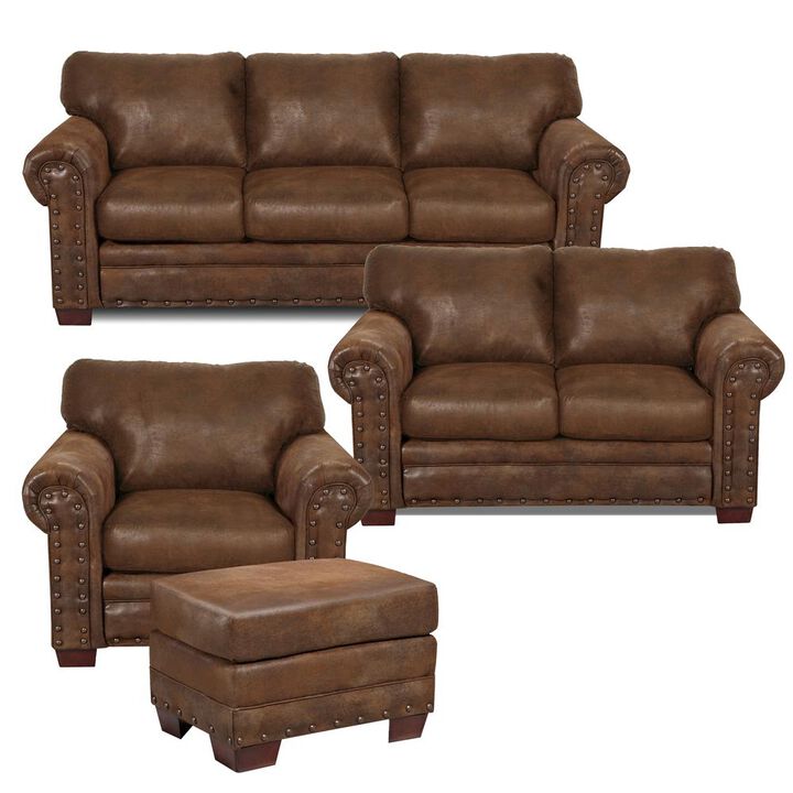 American Furniture Classics Buckskin 4-Piece Set with Sleeper