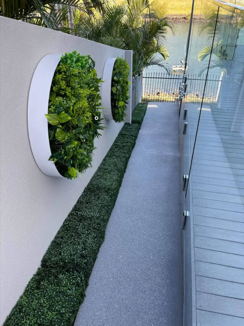 Dark Artificial Boxwood Hedge 40"L x 10"H Commercial Grade UV Resistant image number 8