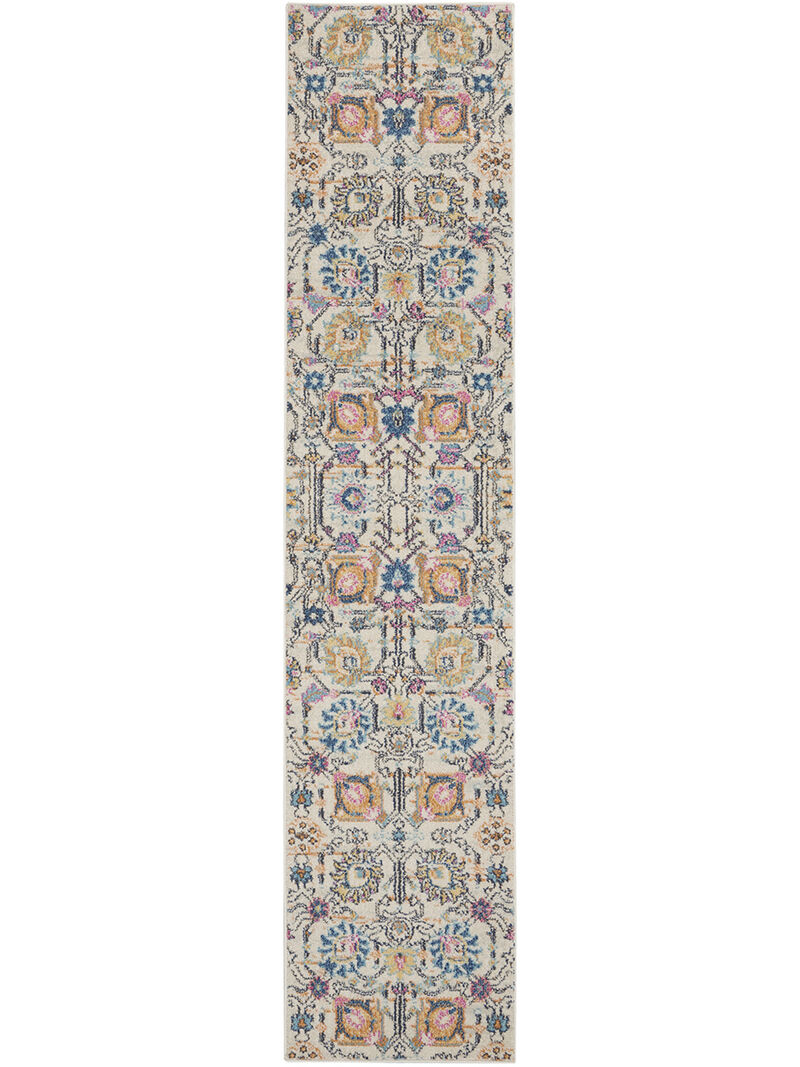 Passion PSN01 Ivory/Multicolor 2'2" x 10' Rug image number 0
