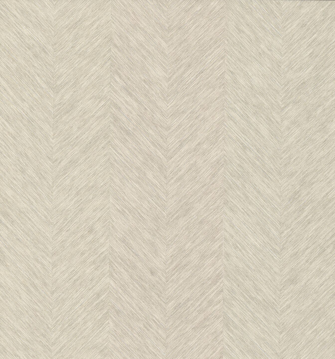 Chevron Cream Metallic Wallpaper