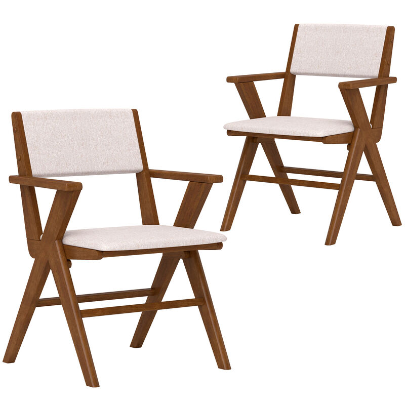 Set of 2 Dining Chairs for Comfortable Seating in Kitchen or Dining Room