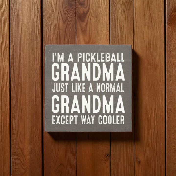 Pickleball Grandma Wooden Sign Funny Pickleball Wall Decor Gift