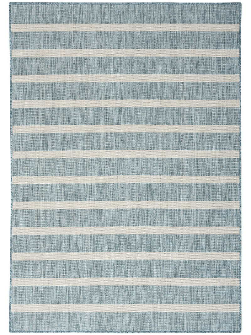 Positano POS03 Aqua/Ivory 5' x 7' Rug image number 0