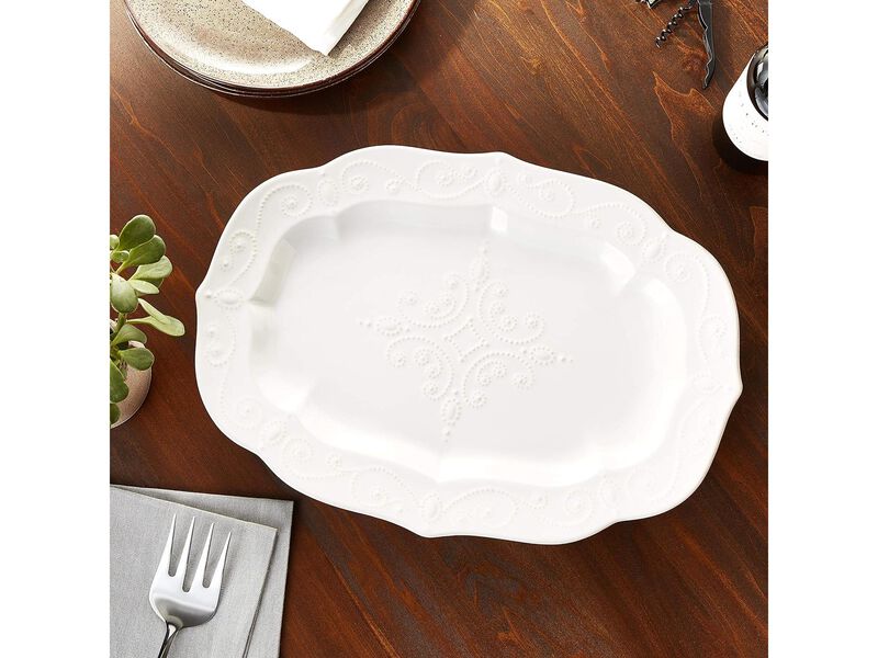 Lenox French Perle Large Serving Platter image number 1