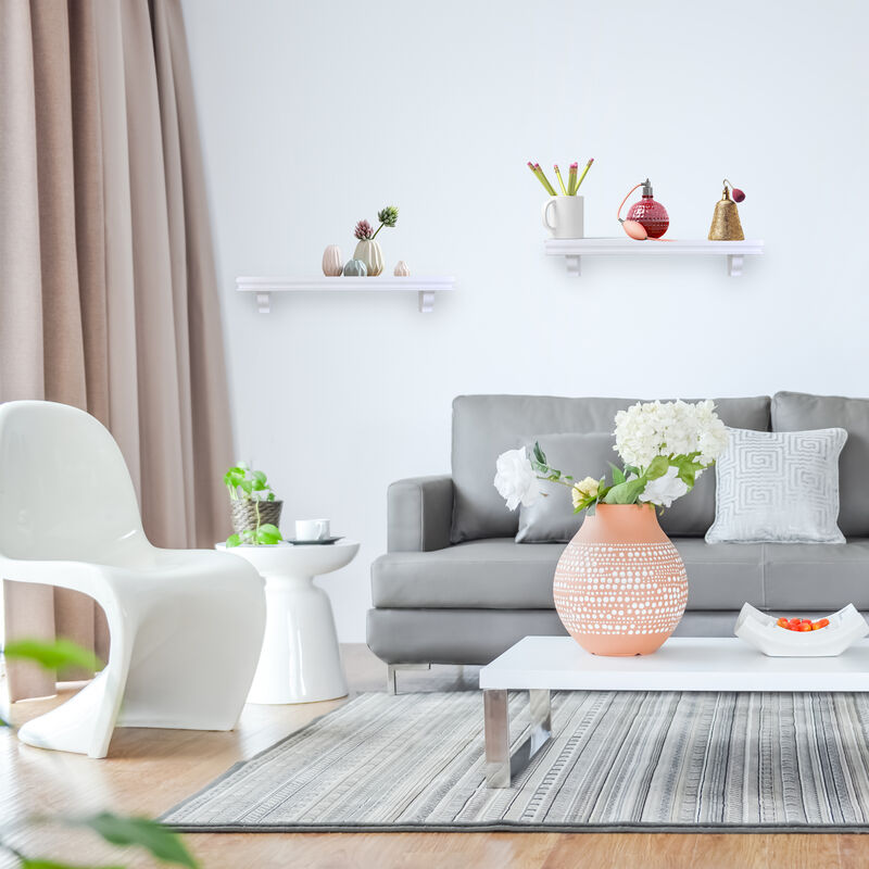 24 in Floating Display Ledge Shelves (Set of 2)