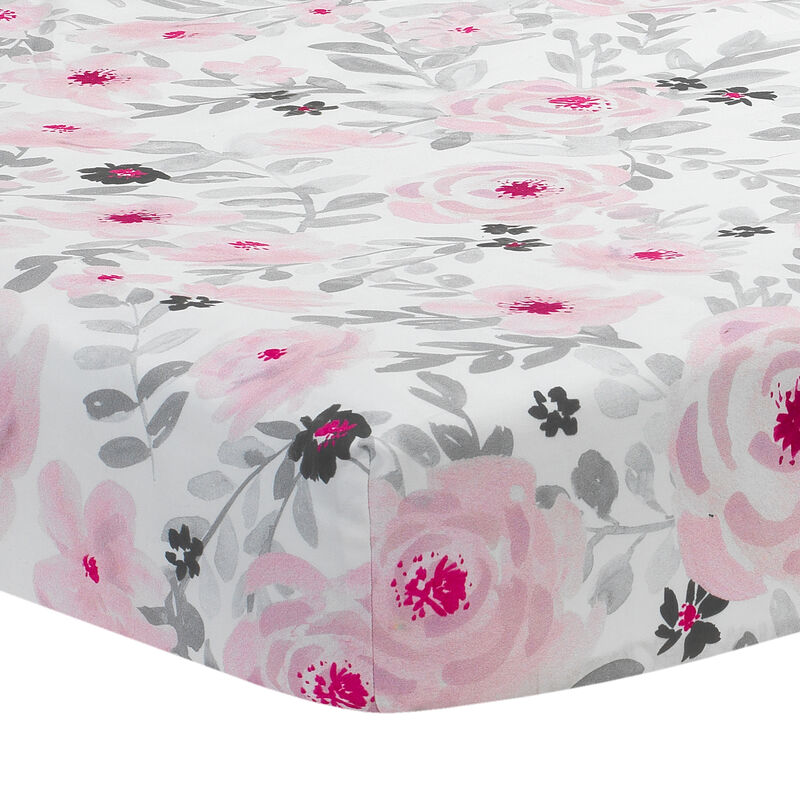 Bedtime Originals Blossom 4-Piece Toddler Bedding Set - Pink, Garden, Floral