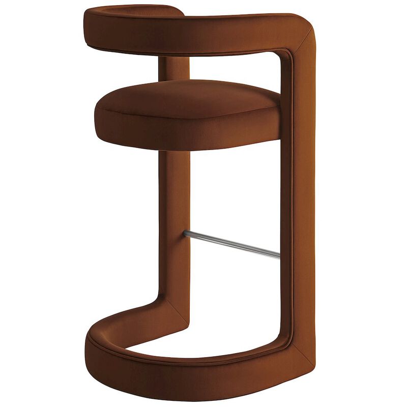Winslow Performance Velvet Bar Stool image number 4