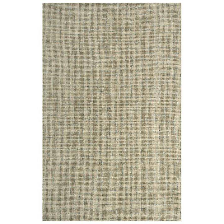Hand Tufted Loop Pile Wool Rug, 7'6" x 9'6"