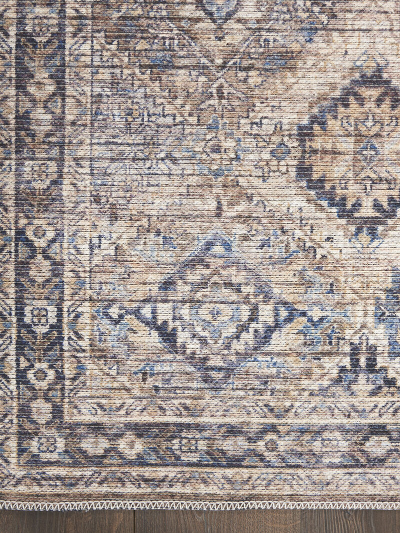 Machine Washable Series 1 SR103 Ivory 5'3" x 7'3" Rug image number 2