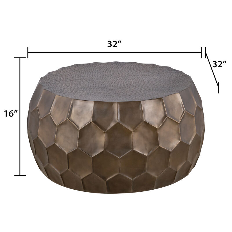Rivarisse Black Patterned Coffee Table image number 5
