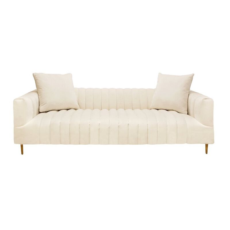 Mid-Century Modern Rutland Sofa in Ivory