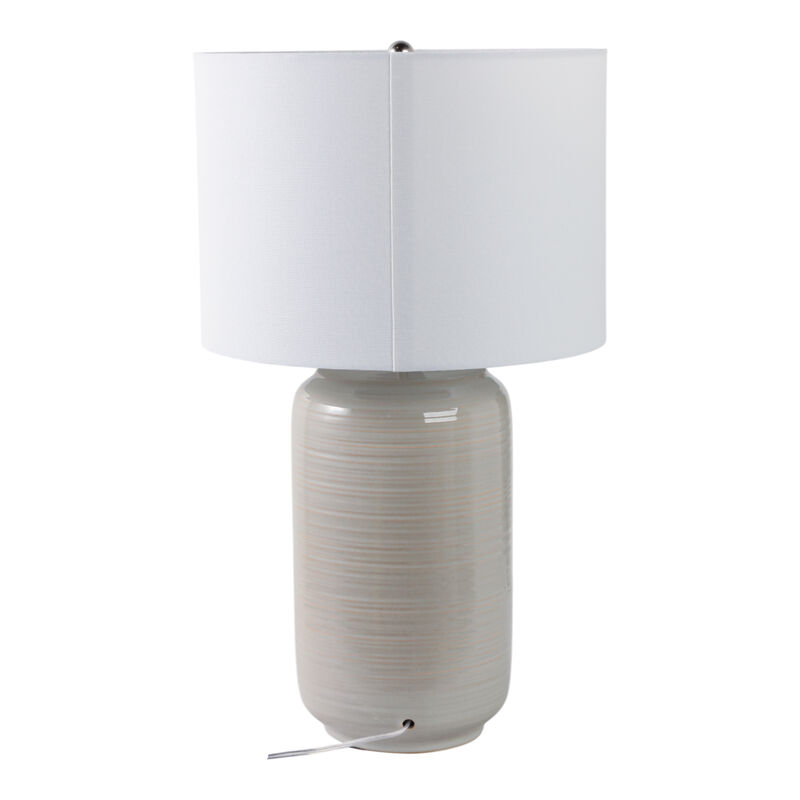 26" Ceramic Table Lamp, Beige image number 3