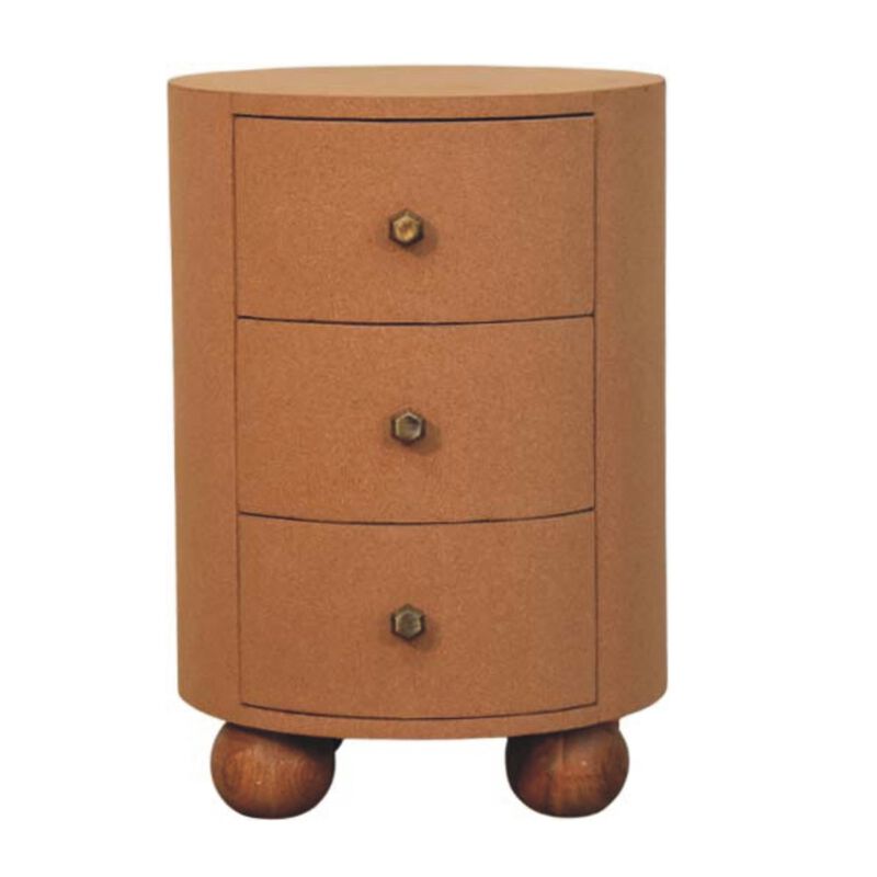 Artisan Furniture Solid Wood Maison Li&Atilde;&uml;ge 3 Storage Unit, Orange image number 0