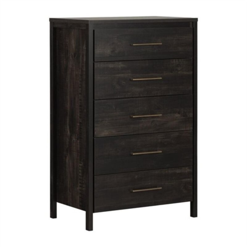 Hivvago Modern Java 5 Drawer Storage Chest