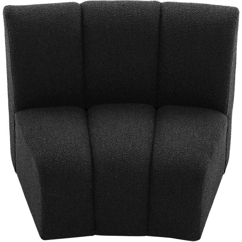 Meridian Furniture Infinity Black Boucle Fabric Modular Chair