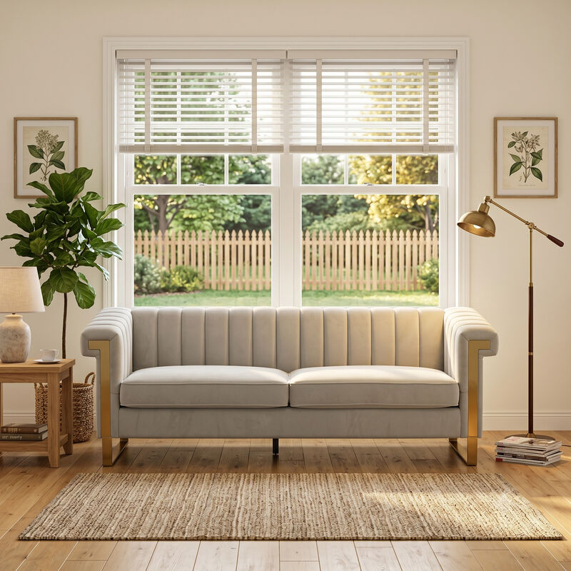 Brahal  Sofa with Metal Legs image number 1