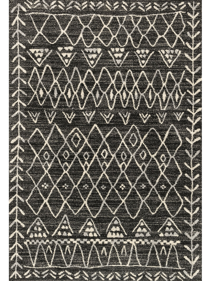 Emory EB09 Heather Gray/Black 5'3" x 7'7" Rug