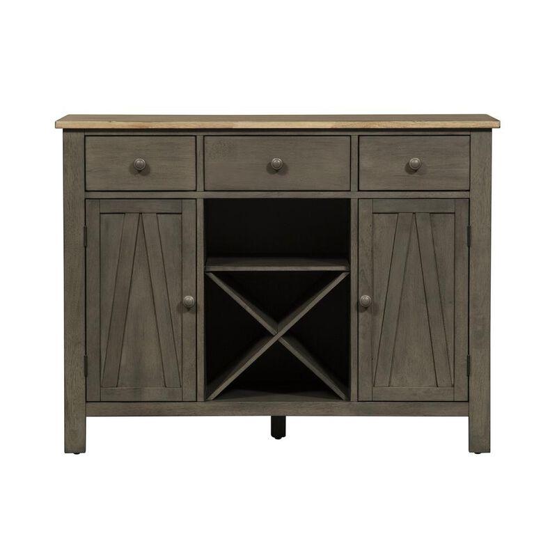 Liberty Furniture Lindsey Farm Server in Weathered image number 4