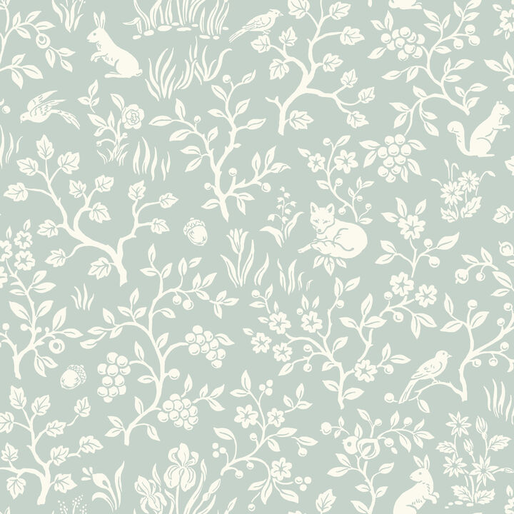 Magnolia Home Fox & Hare Green Peel & Stick Wallpaper