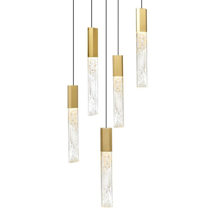 Greta Integrated LED Brass Mini Pendant