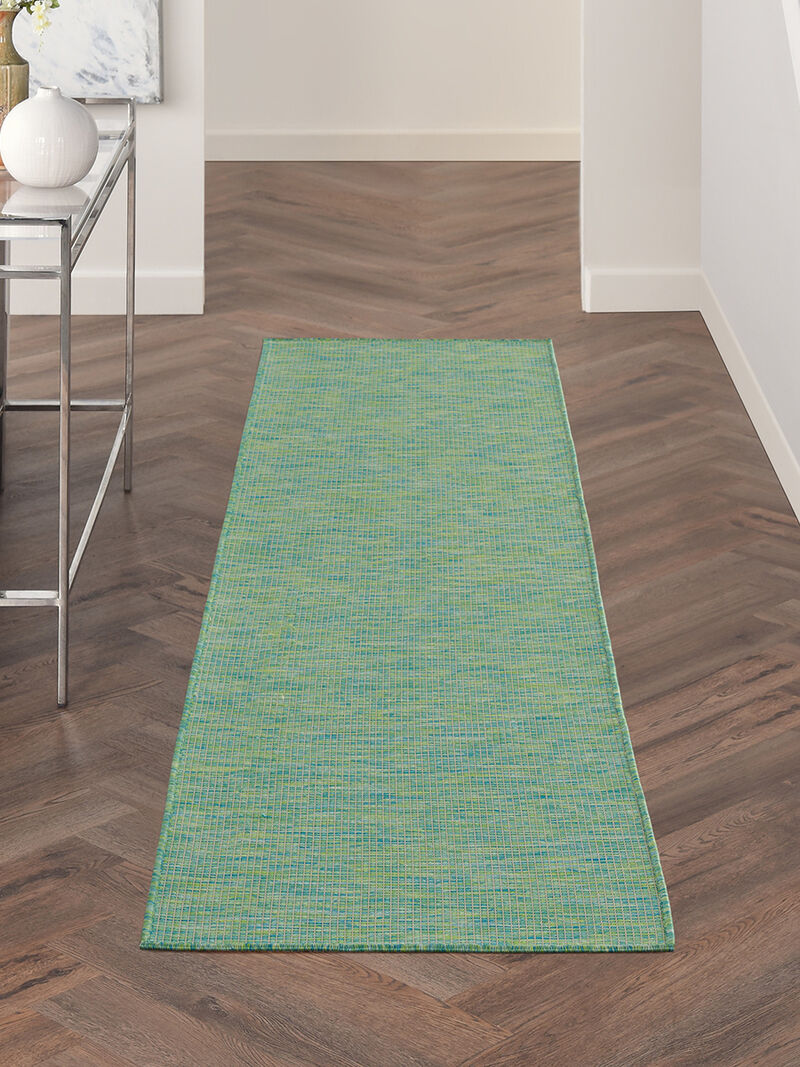 Positano POS01 Blue/Green 2'2" x 10' Rug image number 6