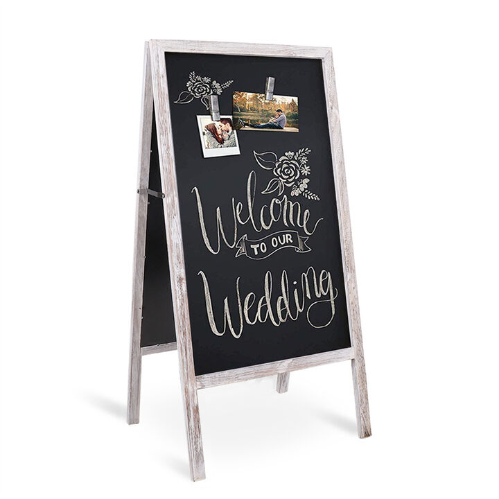Magnetic Chalkboad Dual Side Sidewalk A Frame Sign Message Board Sandwich Board