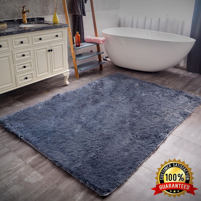 Rug Branch Alba Contemporary  Solid Pink  Plush Indoor Area Rug