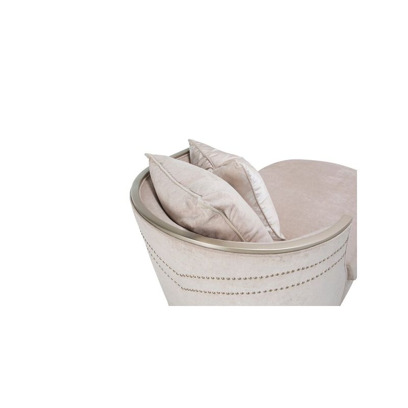 Michael Amini London Place Chaise - Parchment