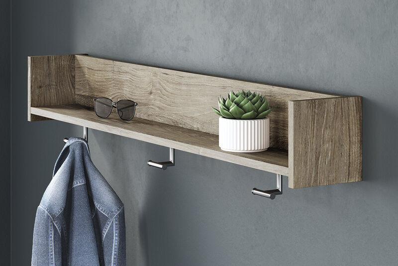 Oliah Wall Coat Rack with Shelf image number 1