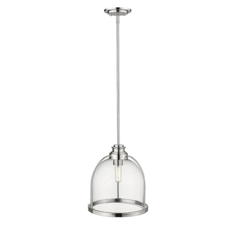 Hivvago Stanton 1-Light Polished Nickel Pendant