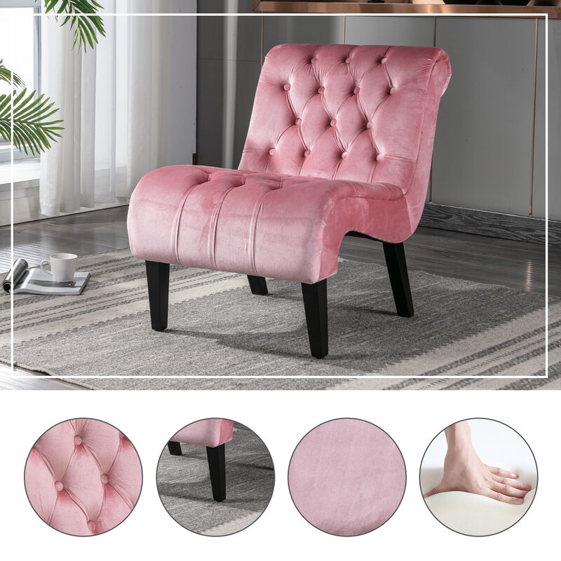 Mulpgo Velvet Accent Chair image number 3