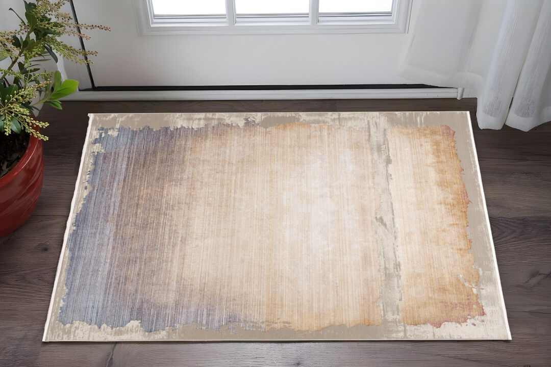 HomeRoots Abstract Area Rug