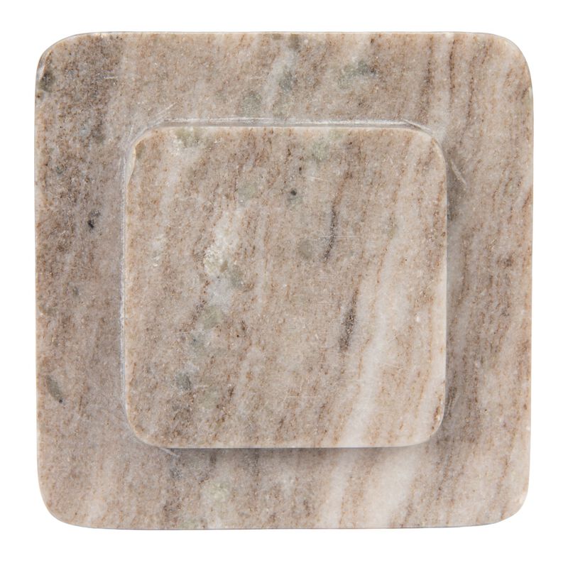 Heavy Duty Marble Bookends, Beige, Set of 2 image number 3