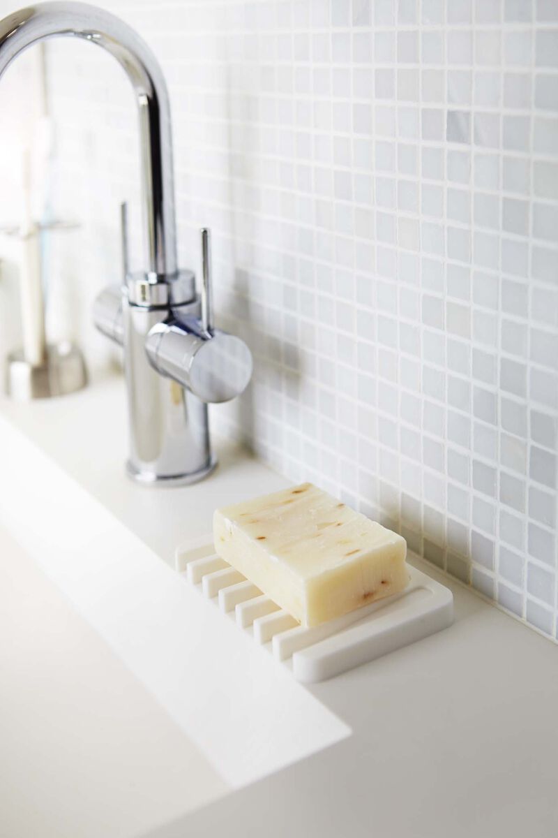 Self-Draining Soap Tray